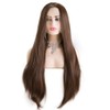 Angle Lucky Brown Lace Front Wig for Women Synthetic Long