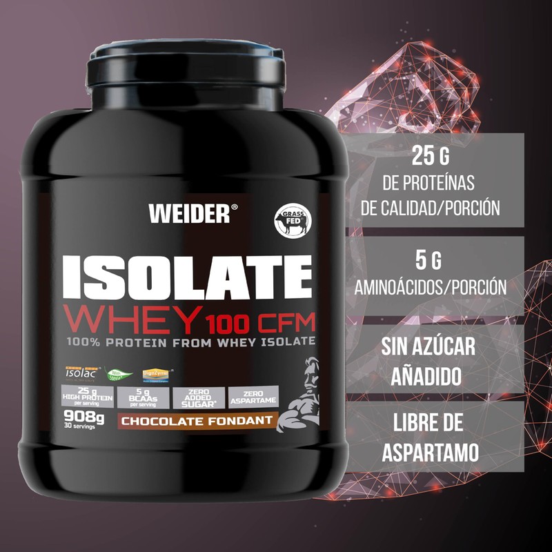 Weider Isolate Whey 100CFM 908 Gr - 100% Protein de