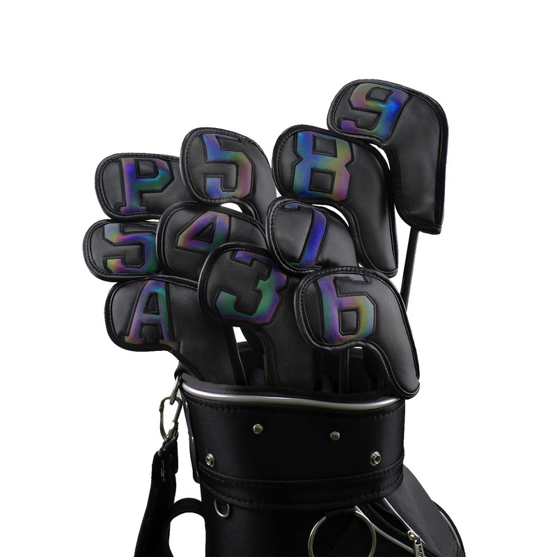 Scott Edward 11PCS Wedge Iron Golf Headcover Set PU Waterproof