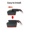 18V Lithium Battery Adapter Integrated ABS Battery Adapter Connector with