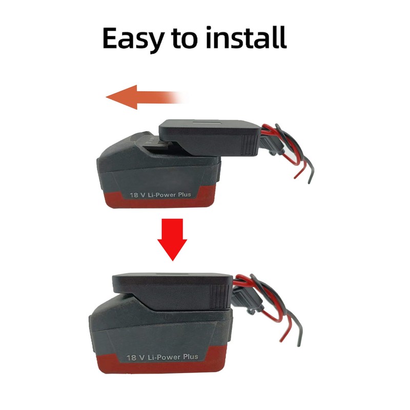 18V Lithium Battery Adapter Integrated ABS Battery Adapter Connector with