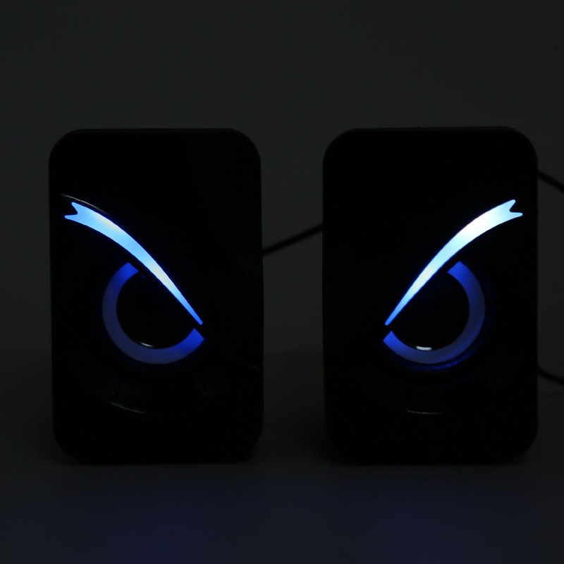 Computer Speaker USB Powered Wired Volume Control Mini Desktop Speaker