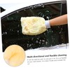ULTECHNOVO 3sets Car Wash Brush Microfiber Mitt for Car Cleaning