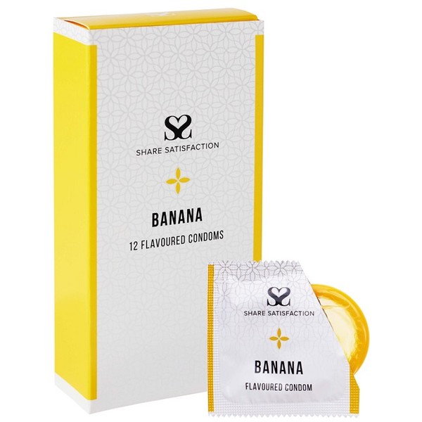 Share Satisfaction Condoms 12 - Banana Flavoured