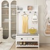 FUFU&GAGA 68.5"H Hall Tree with Bench and Shoe Storage -