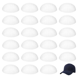 FINGERINSPIRE Pack of 24 Hat Support Pad Holders 110 x 170 x 62 mm Plastic Half Hat Holder for Baseball Caps Baseball Caps Support Holder Caps Inner Support Protection Hat Shaper for Baseball Caps Hat