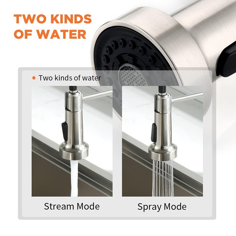 Kitchen Faucet, Kitchen Faucets with Pull Down Sprayer Sus304 Stainless