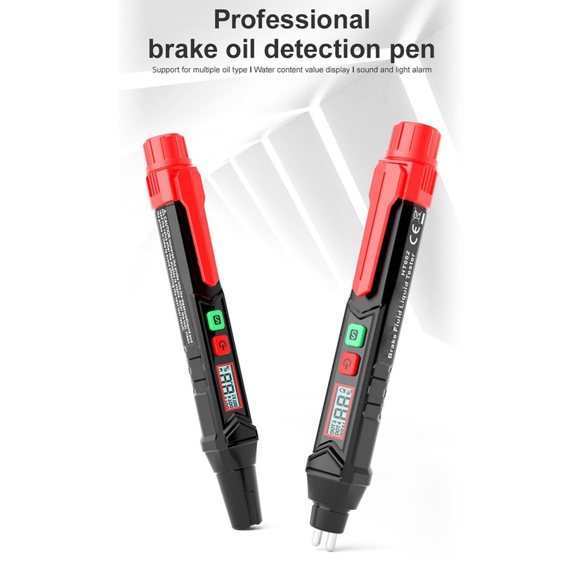 Brake Fluid Liquid Tester Pen Oil Moisture Detector Vehicle Automotive