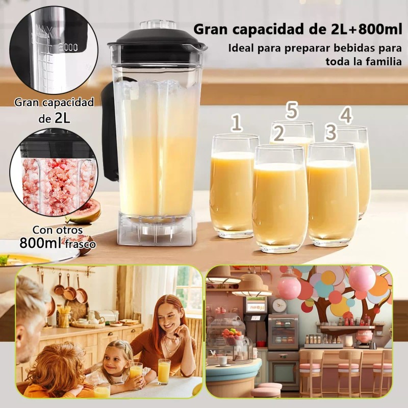 Moñinar Licuadora Profesional Uso Rudo,blender Para Hielo,1800w 2l