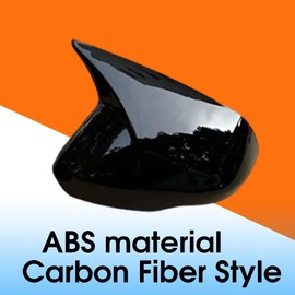 BOYOUS 2PCS Glossy Black Style Ox Horn Rearview Mirror Cover Exterior Accessories Fit For Honda 2023 2024 CR-V CRV, Fit For With Turn Signal—Glossy Black