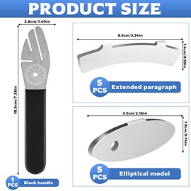 wugongshan Pack of 11 Disc Brake Adjustment Aid: 1 Bicycle Brake Discs Straightening Tool Bicycle Disc Brakes Adjustment Aid & 10 Adjustment Bicycle Tool for Mountain Bike Alignment Tool