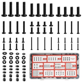 92 Piece VESA Screws Set, M4 M5 M6 M8 TV Screws, Universal Monitor TV Wall Mount Screws Mounting with Spacers & Washers, for All TVs up to 80 Inches