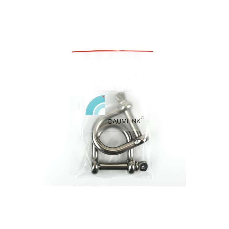 DAUMLINK® Aisi 316 Stainless Steel Wide D-Shackles for Connecting Chains