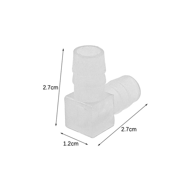 Tiardey 10 Pack 90 Degree Angle Plastic Same Barb Connector