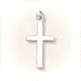 Amazin'ly Gracious Small Basic Cross Pendant in SOLID '925' Sterling Silver - Add Your Own CHAIN!