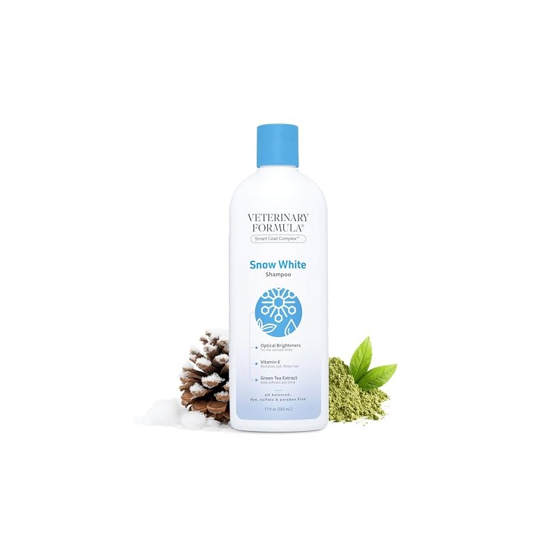 SynergyLabs Veterinary Formula Solutions Snow White Shampoo; 17 fl. oz.