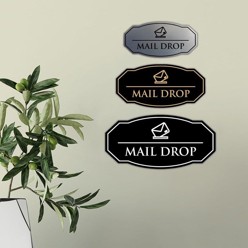 Signs ByLITA Victorian Mail Drop Durable Plastic | Easy Installation