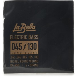 La Bella RX-N5D Rx Nickel Bass Strings - .045-.130 5-string