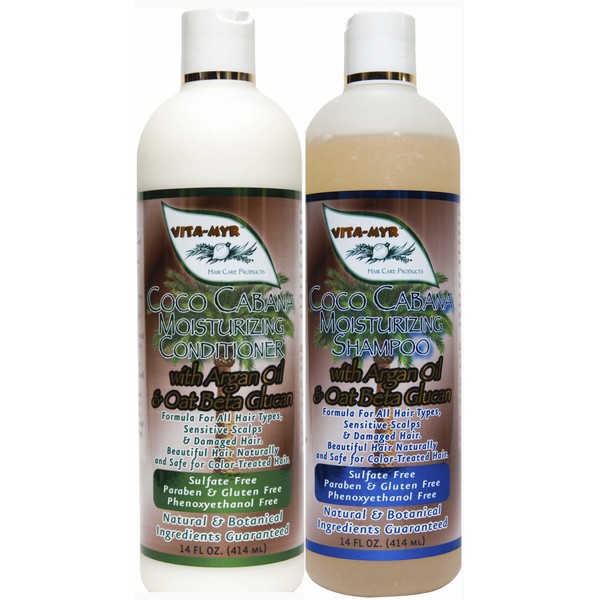 VITA-MYR Herbal Shampoo and Conditioner Set (Electrifying Coconut)