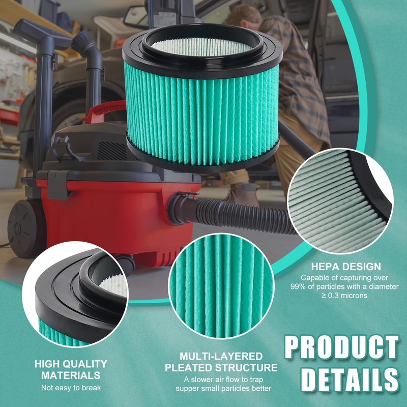 17810 Filter Compatible with Craftsman 3 to 4 Gallon General