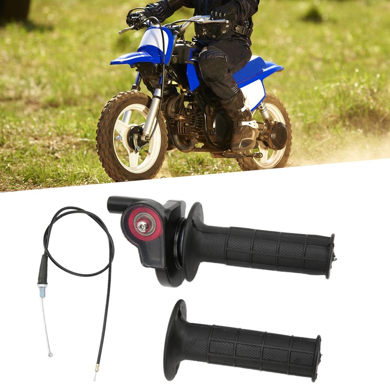 7/8in Twist Throttle Grips with Cable Replacement for CRF KLX