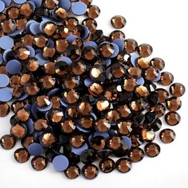 Beadsland Rhinestones termoadhesivas, 1440 unidades de diamantes de imitación de cristal con parte posterior plana para manualidades, ropa, bricolaje,