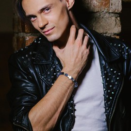 Oidea Cross Beaded Bracelet: Unisex Natural Stone Bracelet Stretch Link Chain Bracelet Catholic Christian Cross Prayer Jewelry Gifts for Women Men