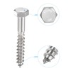 sourcing map Hex Lag Screws, M8 x 60mm 304 Stainless