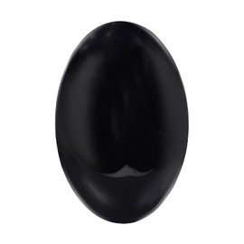 KYEYGWO Obsidian Reiki Healing Crystal Palm Stone Oval Worry Stone Pockets Thumb Stone Worry Stone Pocket Stones Massage Stones for Meditation, Stress Relief