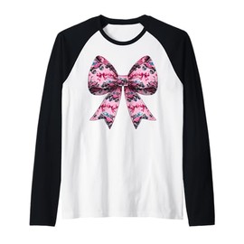 Coquette Bow Rc Truck RC Racing Remote Control Pattern Girl Raglan Baseball Tee