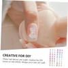 Vaguelly 100pcs DIY Bear Nail Charms Manicure Decals for Art