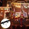 120 Pcs Christmas Light Clips Outdoor Hang Plastic Hook, Green