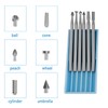 dcvbny 24 Pcs 3/32" (2.3mm) Round Shank Tungsten Steel Wood