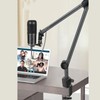 Microphone Arm Stand 180 Degree Adjustable Stable Durable Carbon Steel