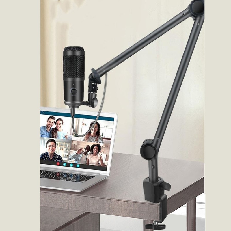 Microphone Arm Stand 180 Degree Adjustable Stable Durable Carbon Steel
