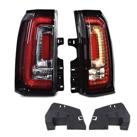 DOTCOM LED Tail Lights Assembly Fit For GMC Yukon/Yukon XL 2019-20,Fit GMC Yukon/Yukon XL (Denali, SLE, SLT) 2015-2018 Rear Brake Lamps GM2801268, GM2800268 Luces Traseras