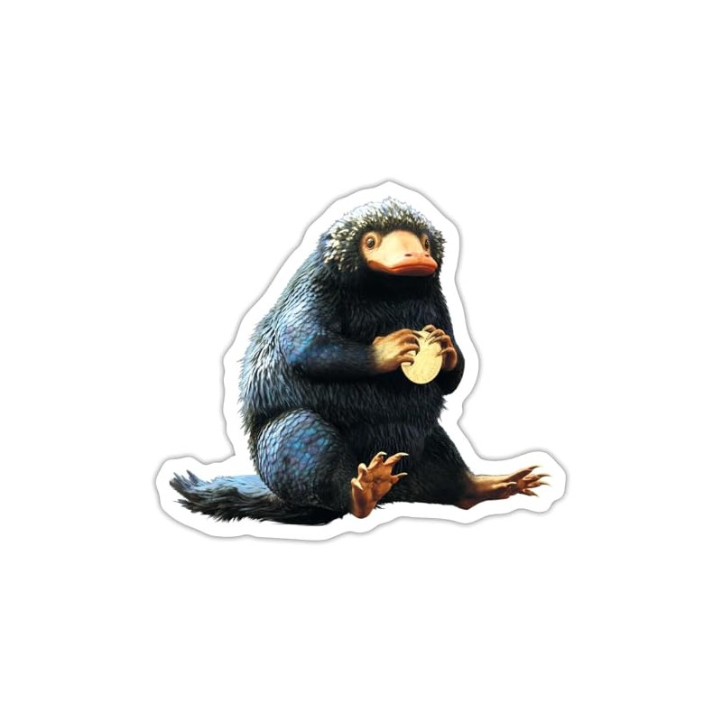 Spreadshirt Fantastic Beasts Niffler Protected Coin Sticker, 10 x 10