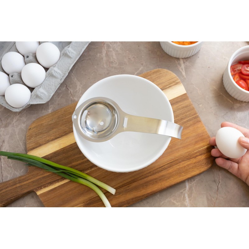 Fox Run Stainless Steel Egg Yolk Separator For Raw Eggs,