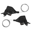 CYSKY Bike Shifters 3x8 Speed Bicycle Gear Shifters Set Visible Optical Gear Display Indicator with Gear Cables Mountain Bike MTB Bicycle Shift Combo 1 Pair