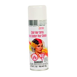 Rubies White Haircolor Costume Hairspray for Adults, Unisex 3 Ounces