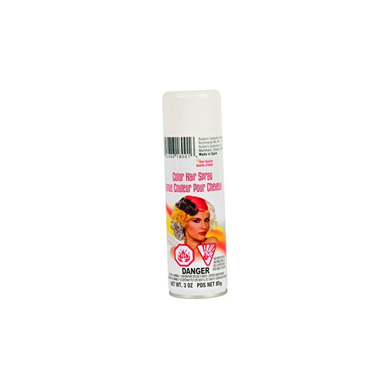 Rubies White Haircolor Costume Hairspray for Adults, Unisex 3 Ounces
