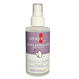 ceragol ultra Textilerfrischer, 150ml - Geruchsentferner mit Frische-Boost für Kleidung, Polstermöbel, Auto, Gardinen - Frühlingsduft