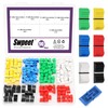 Swpeet 90pcs 6 Colours 8 x 1.2 mm Straight Slider