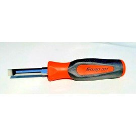 Snap on New Snap-on Large Marine Aircraft Flat Slot Plug Screwdriver Orange Hard Handle