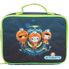 Octonauts Insulated Lunch Sleeve - Reusable School Lunch Box for Kids - Heavy Duty Tote Bag w Mesh Pocket for Holding Snacks & More, Fits Containers, Jars & Ice Packs, Fun for Back to School - Friends