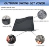 Wooden Outdoor Swing Set Cover, Fully Covered, with Load-Bearing sandbags,