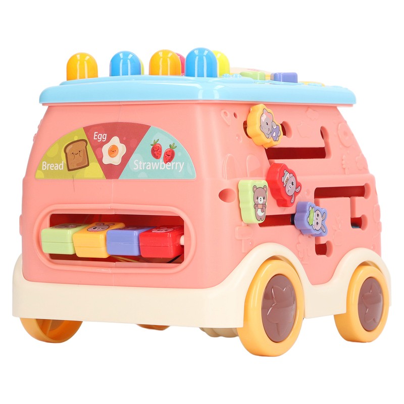 Bus Beat A Mole Toy Educational Sound Light Interactive Musical