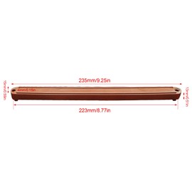 Plastic Drawer Slides, Cabinet Guide Rails, Sledge, for Furniture Drawer (Brown, 235 mm)