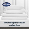 Silentnight Cotton Rich Pillowcase, White, Pack of 2, 74 x