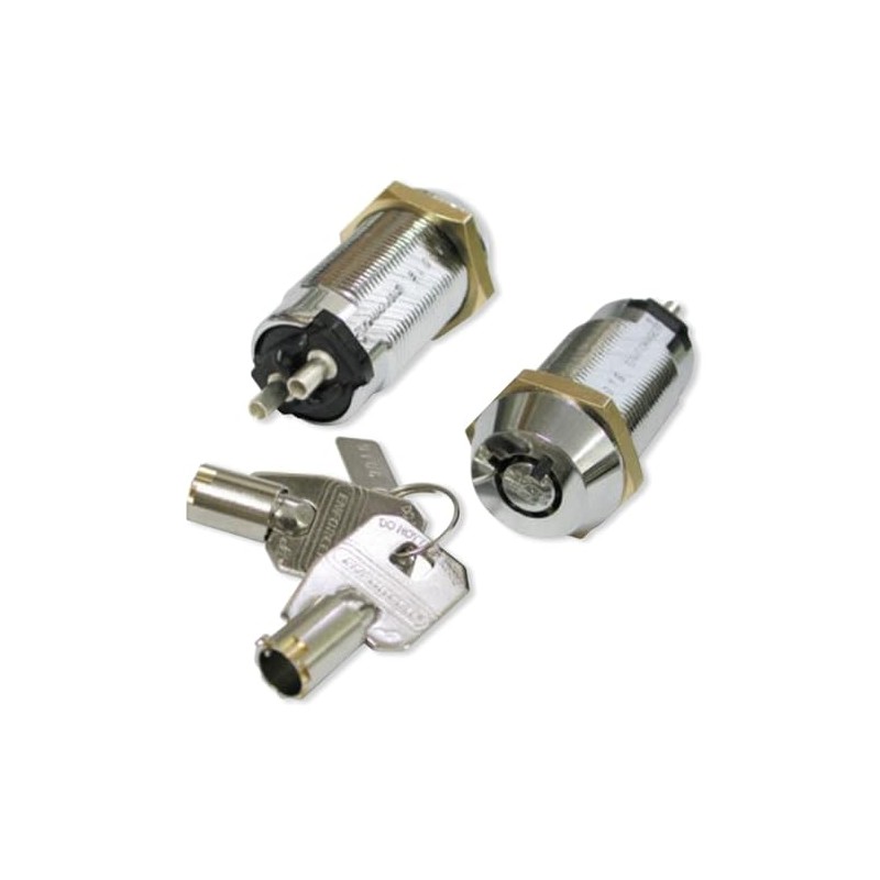 Seco-Larm SS-090-2H0 Enforcer SPST Tubular Key Lock, Shunt On Off,